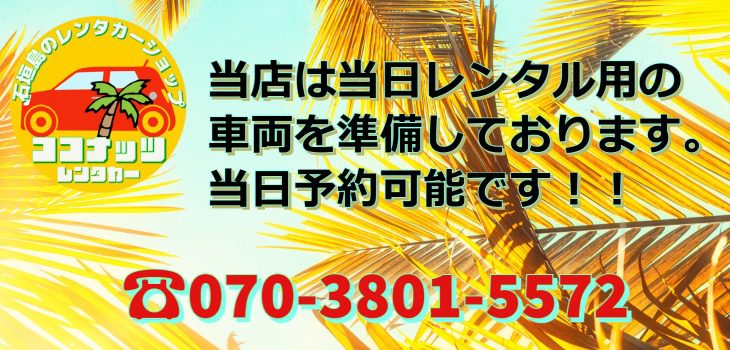 石垣島のレンタカー、キックボードレンタル専用ページ - 石垣島